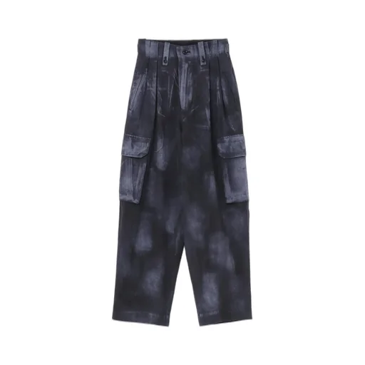 Indigo Heather Chambray Cargo Pants