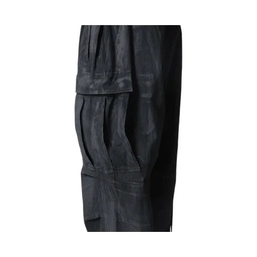 Cotton Linen Dump Rooler Printing Cargo Pants
