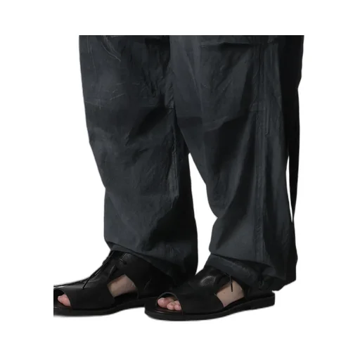 Cotton Linen Dump Rooler Printing Cargo Pants
