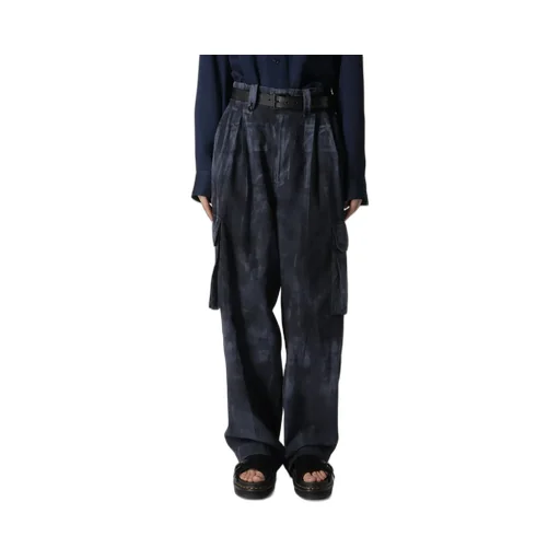 Indigo Heather Chambray Cargo Pants