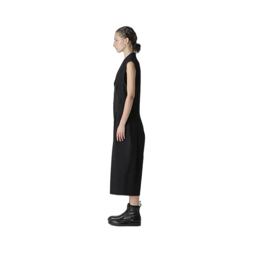Cotton Linen Dump Zip Tucked Jump Suit
