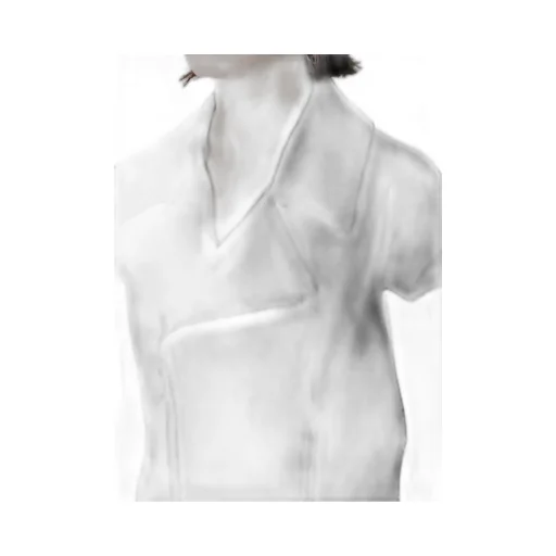 Cotton Twill Untrimmed Sleeve Moto Jacket