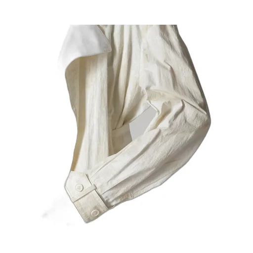 Cotton Linen Dump Rooler Printing Trench Coat