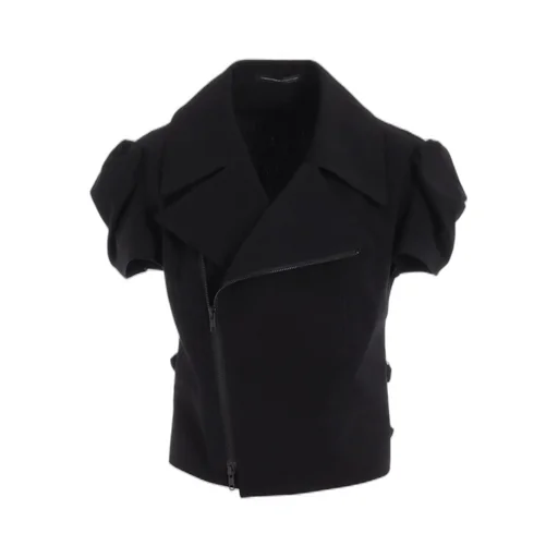 C/Ry Interweave Cross Short Sleeve Moto Jacket