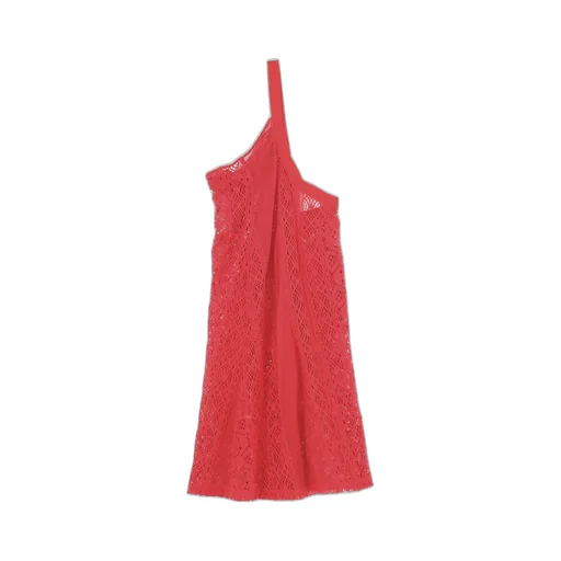 Patched Torchon Lace Single Strap Dress