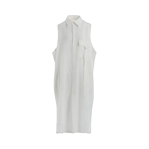 Cotton Boyle Viyella Sleeveless Shirt Dress