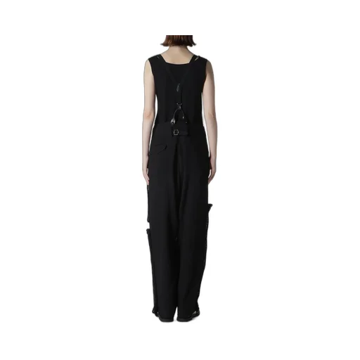 Cotton Flax Viyella Crochet Suspender Pants