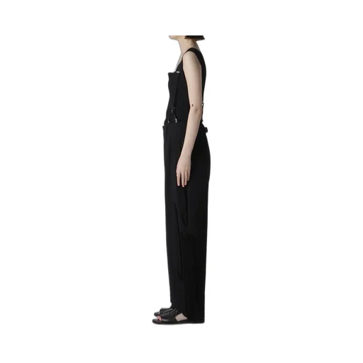 Cotton Flax Viyella Crochet Suspender Pants