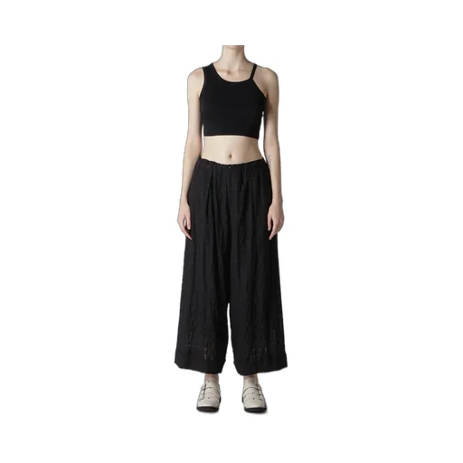 Plaid Front Tucked Mackin Pants