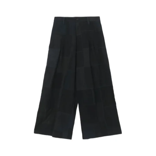 [Y’S Khadi Collection]Patchwork Tuck Wide Pants