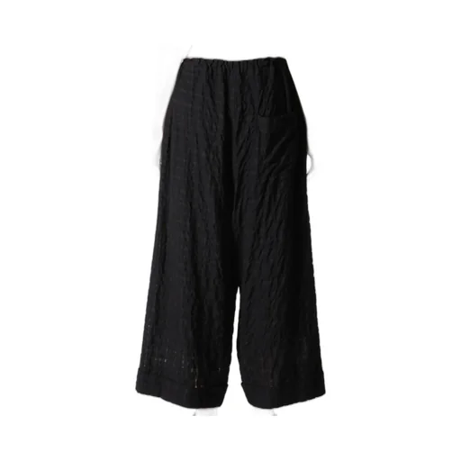 Plaid Front Tucked Mackin Pants
