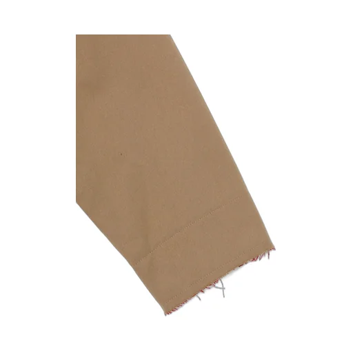 Double Faced Twill No Collar Short Coat