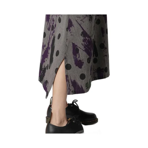 Heather Polka Dot Suspender Skirt