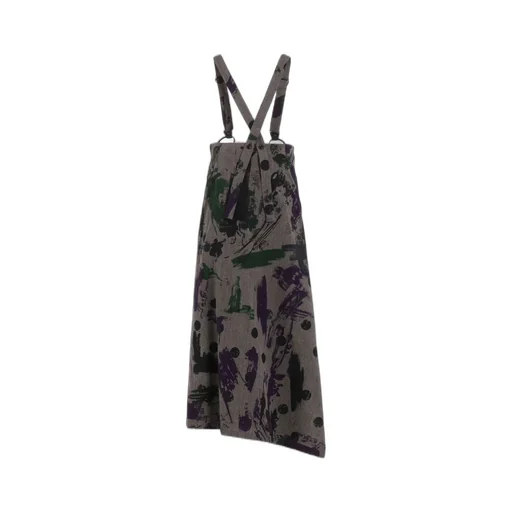 Heather Polka Dot Suspender Skirt