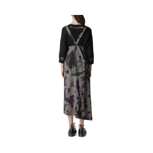 Heather Polka Dot Suspender Skirt