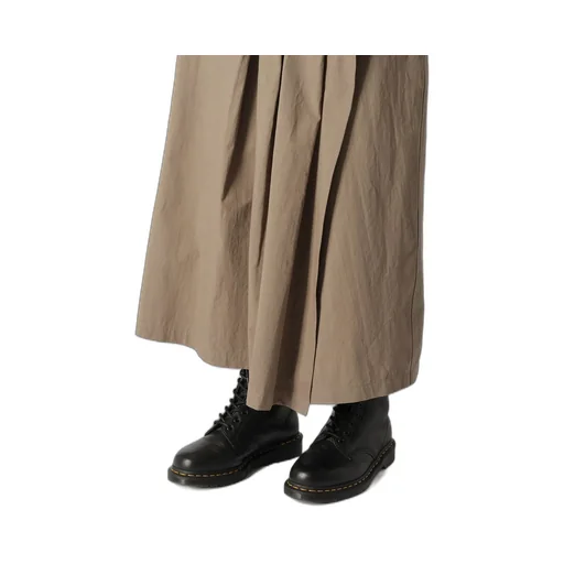 Light Twill Cotton Pleated Wrap Skirt