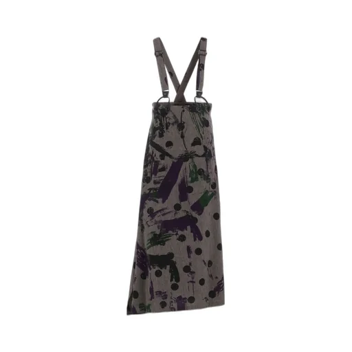 Heather Polka Dot Suspender Skirt