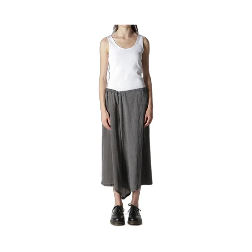 Washer Stripe Asymmetric Waist String Pants