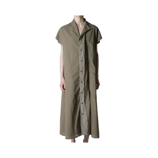 Cotton Lawn Garment Dye French Sleeve Dress