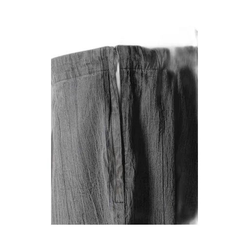 Washer Stripe Asymmetric Waist String Pants