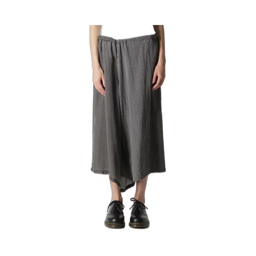 Washer Stripe Asymmetric Waist String Pants