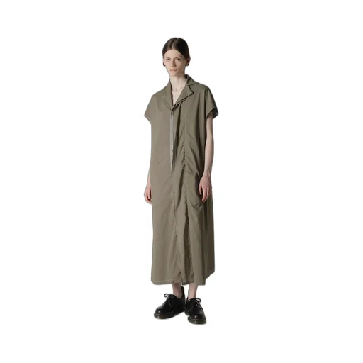 Cotton Lawn Garment Dye French Sleeve Dress