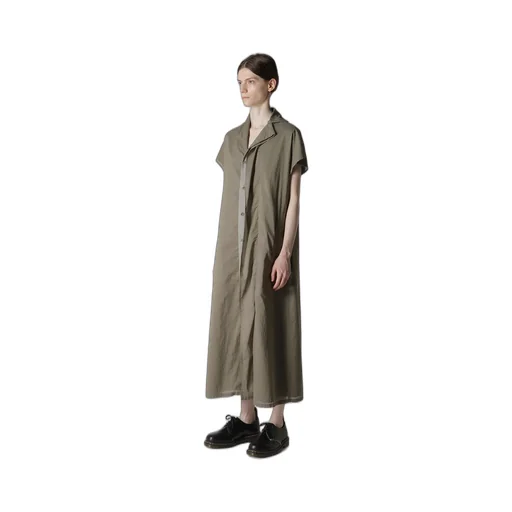 Cotton Lawn Garment Dye French Sleeve Dress