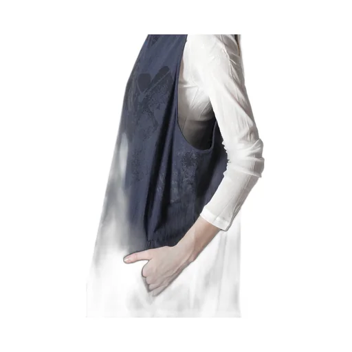 C/L Poplin Stone Design Sleeveless Dress