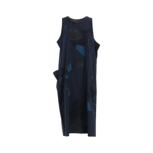 C/L Poplin Stone Design Sleeveless Dress