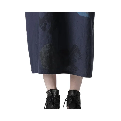 C/L Poplin Stone Design Sleeveless Dress