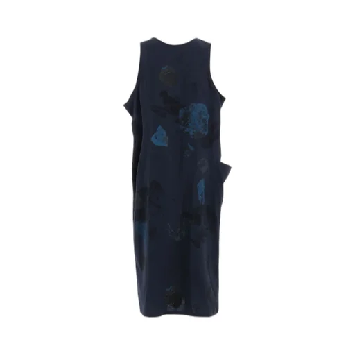 C/L Poplin Stone Design Sleeveless Dress