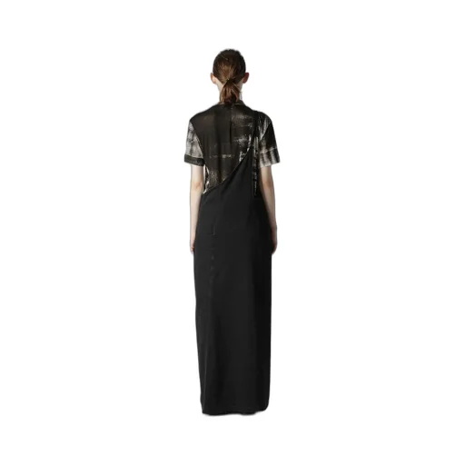 6.8Oz Dobby Denim Asymmetric Jumper Dress