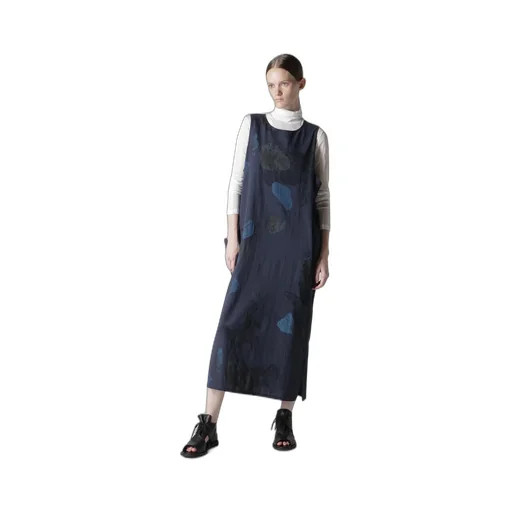 C/L Poplin Stone Design Sleeveless Dress