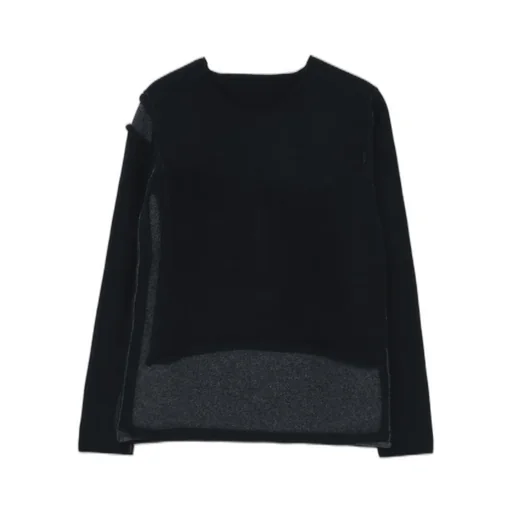 Wool Blend Ripped Detail Pullover