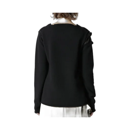 Wool Blend Ripped Detail Pullover