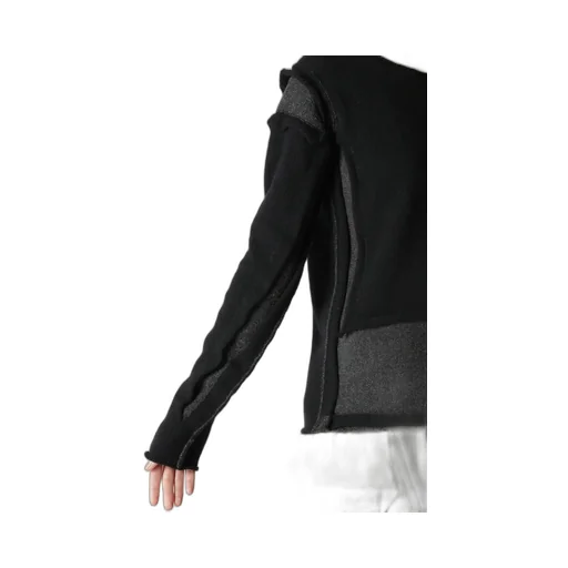 Wool Blend Ripped Detail Pullover