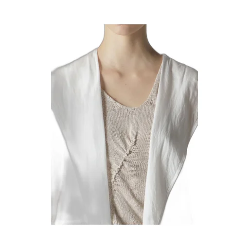 Cupro/Dungaree Baller Lace Hoodie Vest