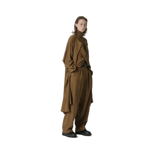 Alpaca Blend Drapey Sleeve Turtleneck