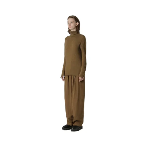 Alpaca Blend Drapey Sleeve Turtleneck