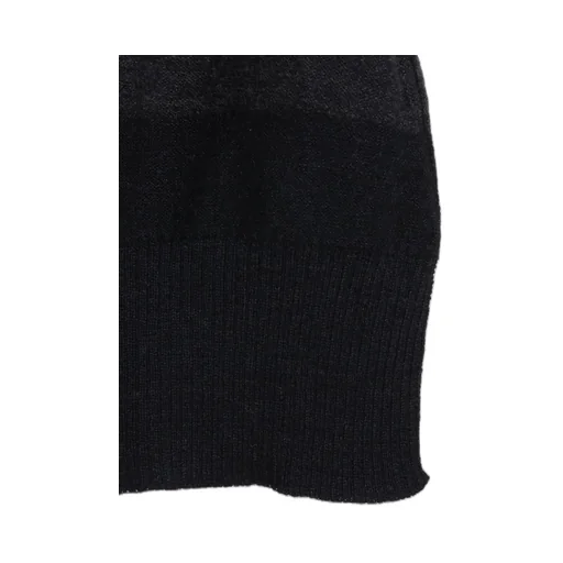 Reverse Stitches Off Neck Side Drape Knit