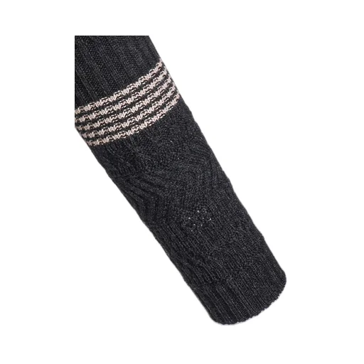 Wool Rib High Neck Pullover