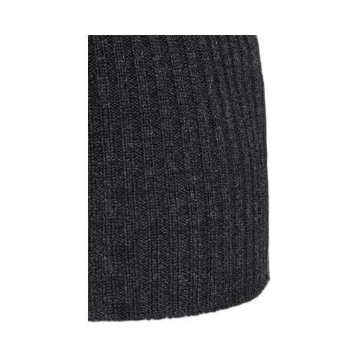 Wool Rib High Neck Pullover