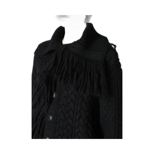 Cable/Fringe Cardigan