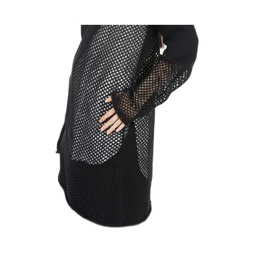 Plain Stitch X Lace Long Knit