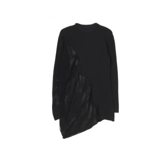 Plain Stitch X Lace Long Knit