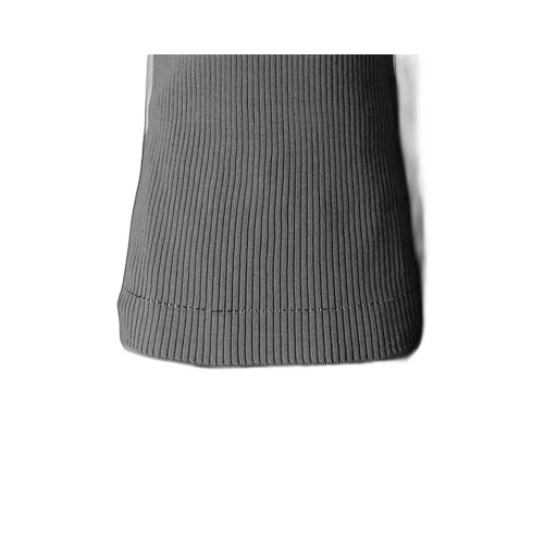 Rib Stitch Twisted Long Sleeve Rib Pullover