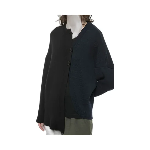 1/55C/5G2P Plain Stitch + Rib Lf Coloured Long Sleeve Cardigan