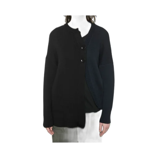 1/55C/5G2P Plain Stitch + Rib Lf Coloured Long Sleeve Cardigan