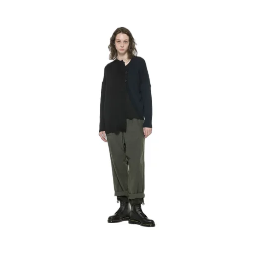 1/55C/5G2P Plain Stitch + Rib Lf Coloured Long Sleeve Cardigan