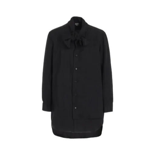 Triacetate Gathered Layered Shirt